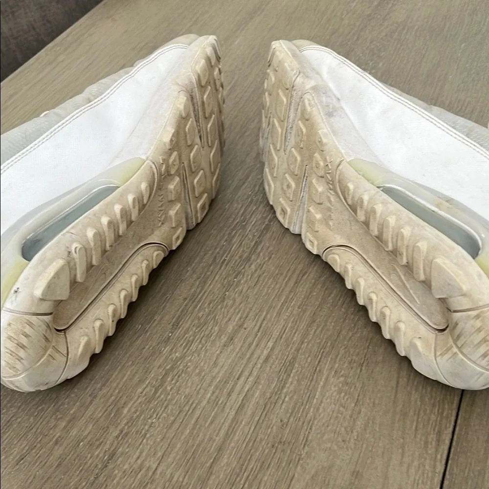 Nike Cream White Athletic Shoes with Breathable Mesh Air Max 2090 - Picture 5 of 8